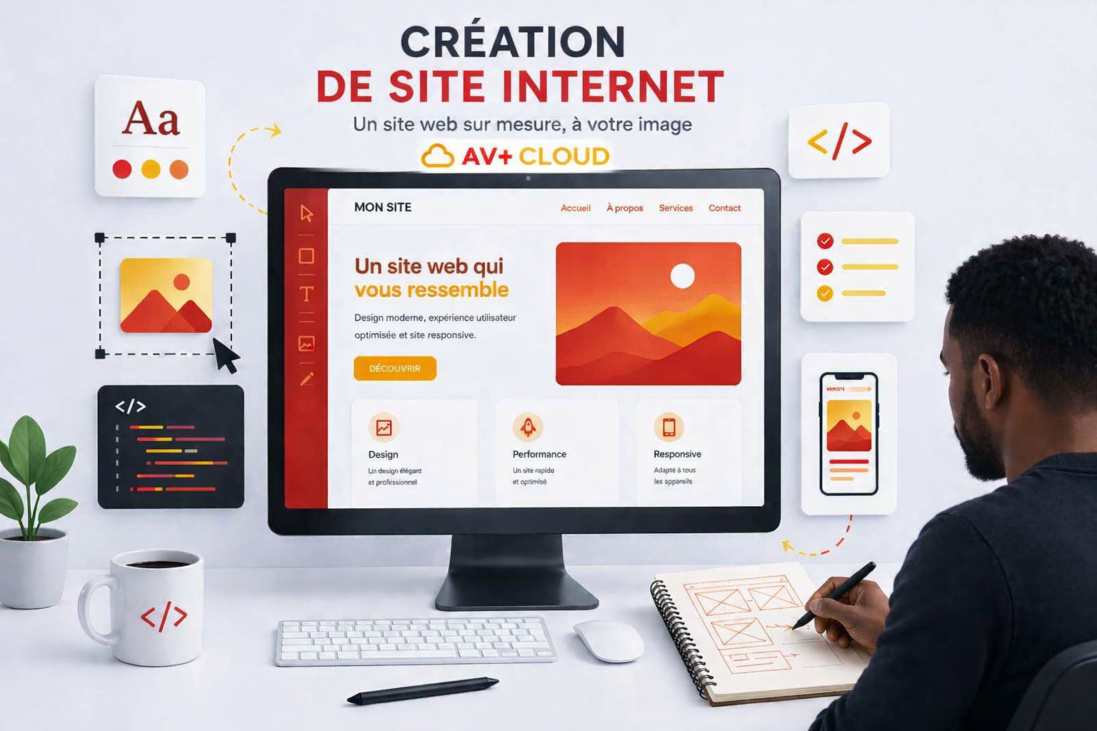 Site Builder Illustration